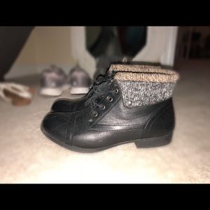 black Steven Ella ankle boots